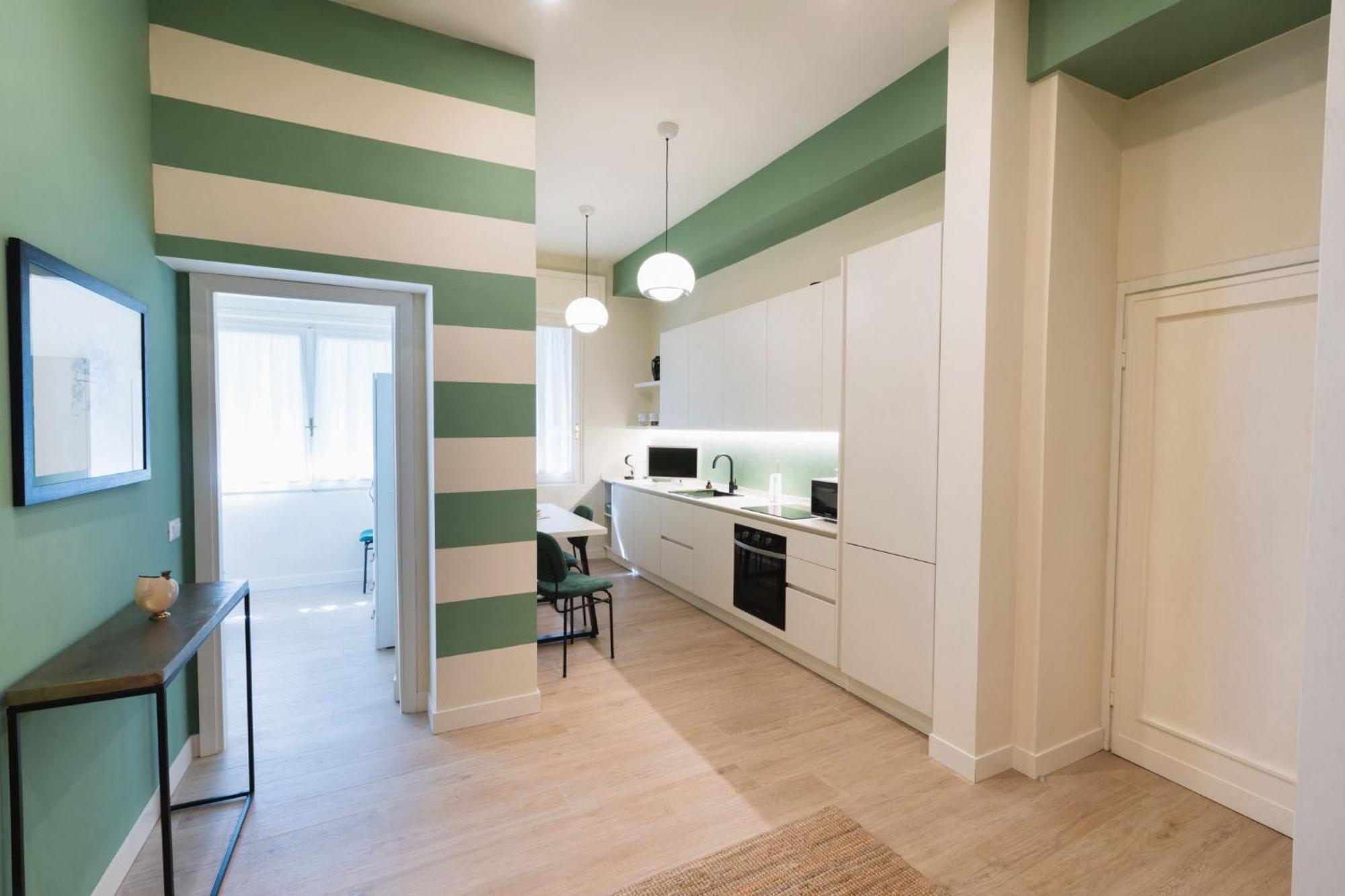 Cozy Olive Green Flat Florence Buitenkant foto