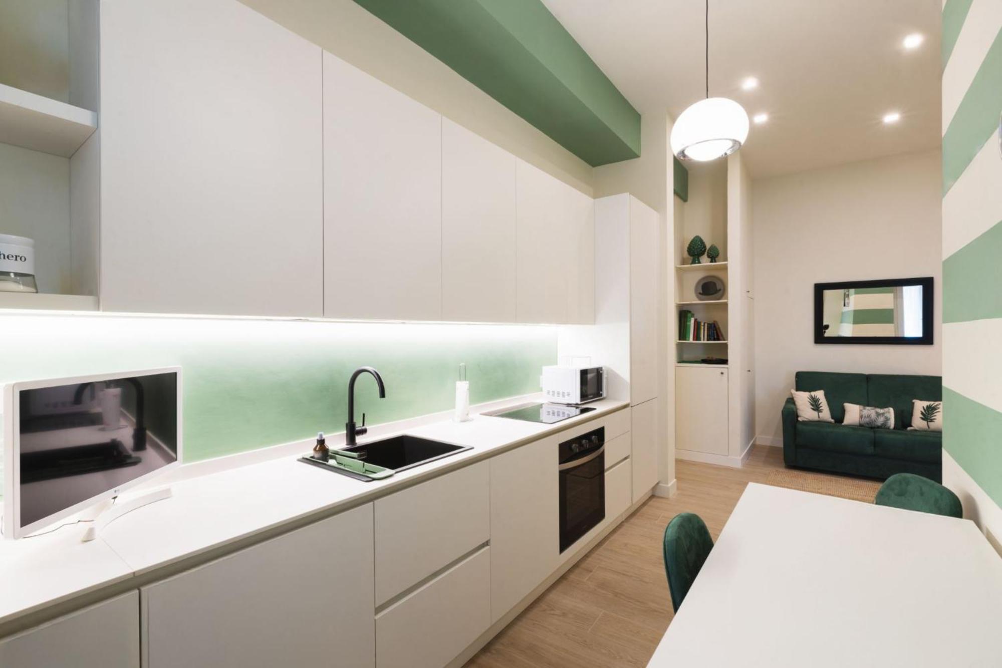 Cozy Olive Green Flat Florence Buitenkant foto