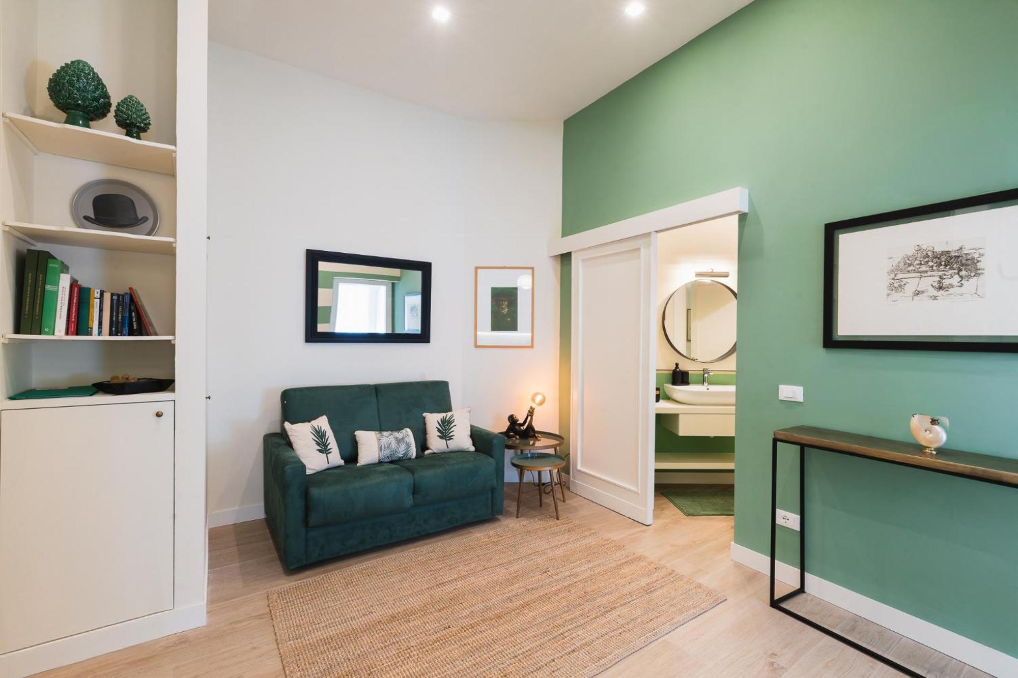 Cozy Olive Green Flat Florence Buitenkant foto