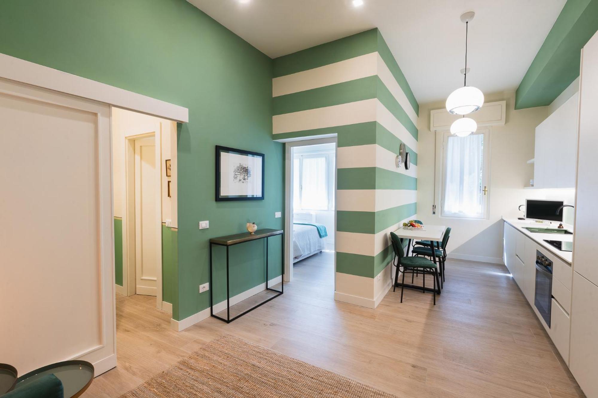Cozy Olive Green Flat Florence Buitenkant foto