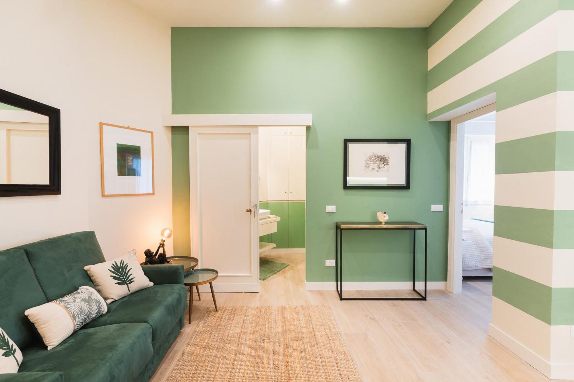 Cozy Olive Green Flat Florence Buitenkant foto