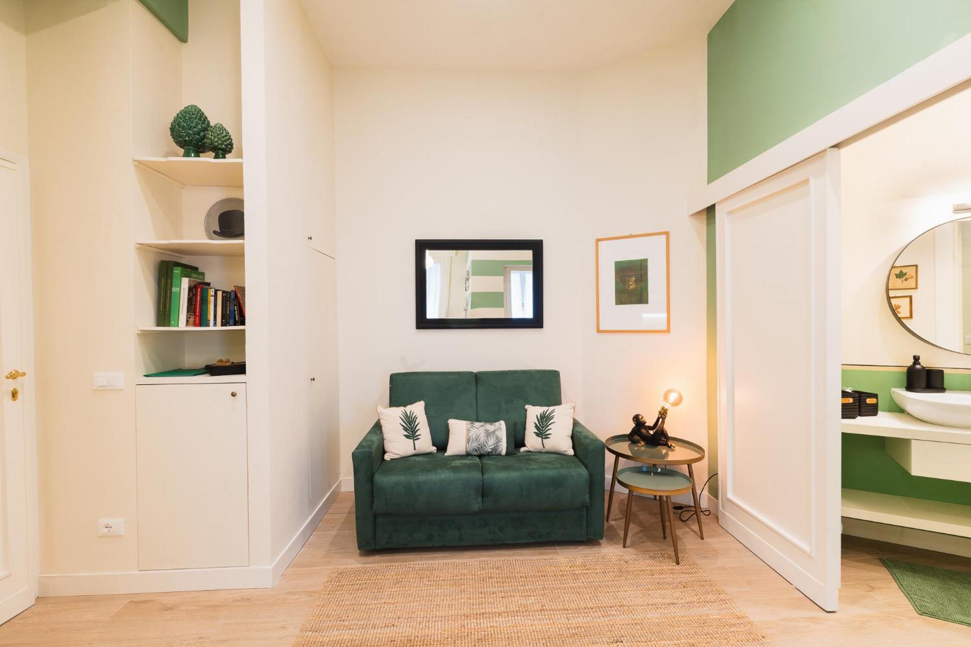 Cozy Olive Green Flat Florence Buitenkant foto